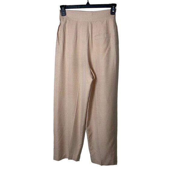 Harve Bernard Vintage Womens Trouser Pants Size 6 Peach High Rise Pleated Front - Picture 14 of 14